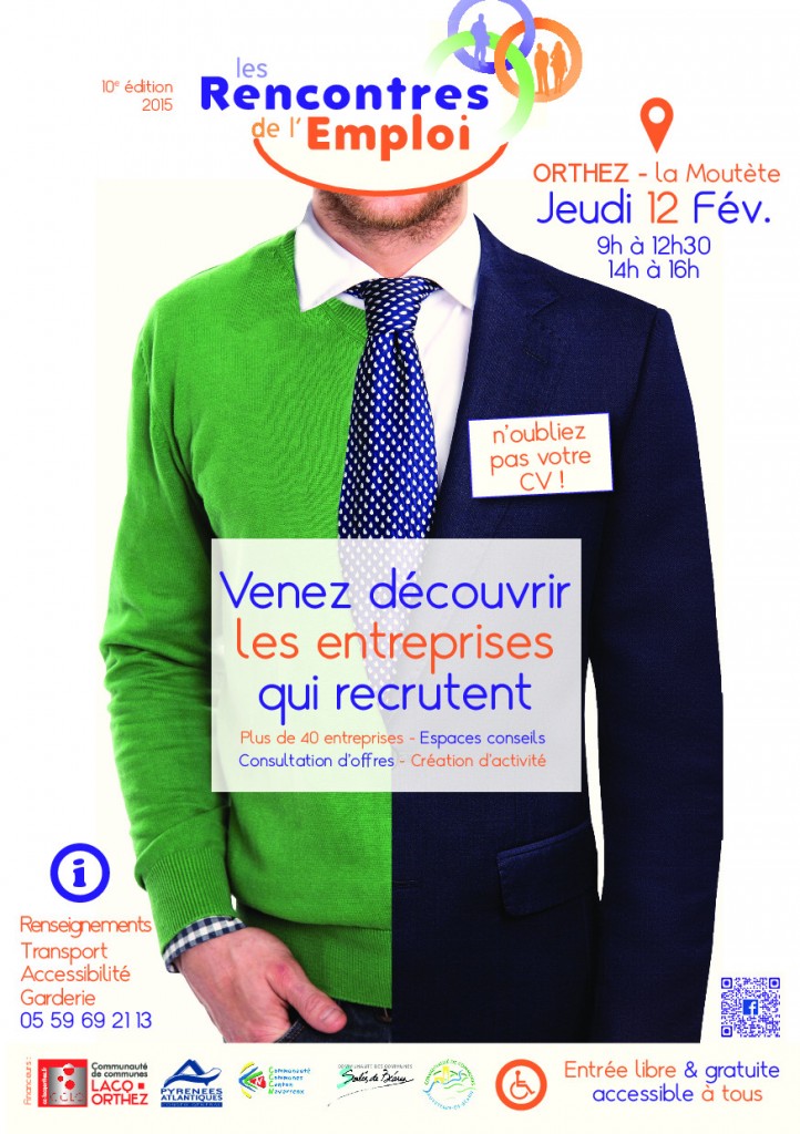 Affiche des Rencontres de l'emploi 2015