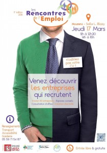 Flyer Rencontres de l'emploi 2016 - Recto