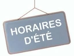 Horaires d'été