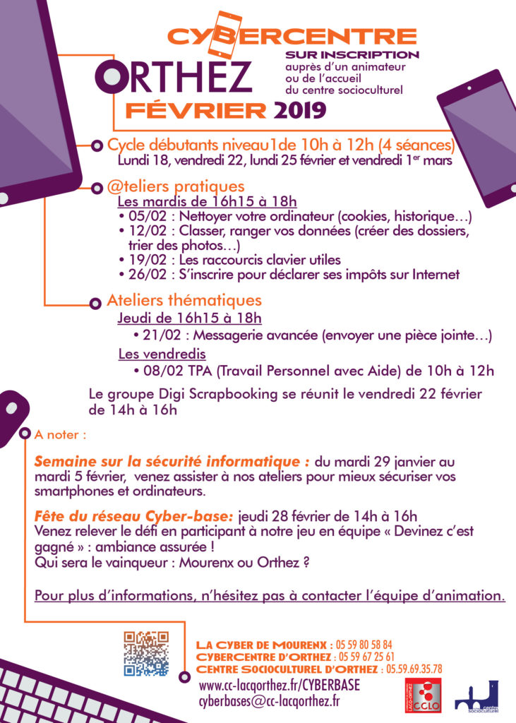 Ateliers février 2019 Orthez