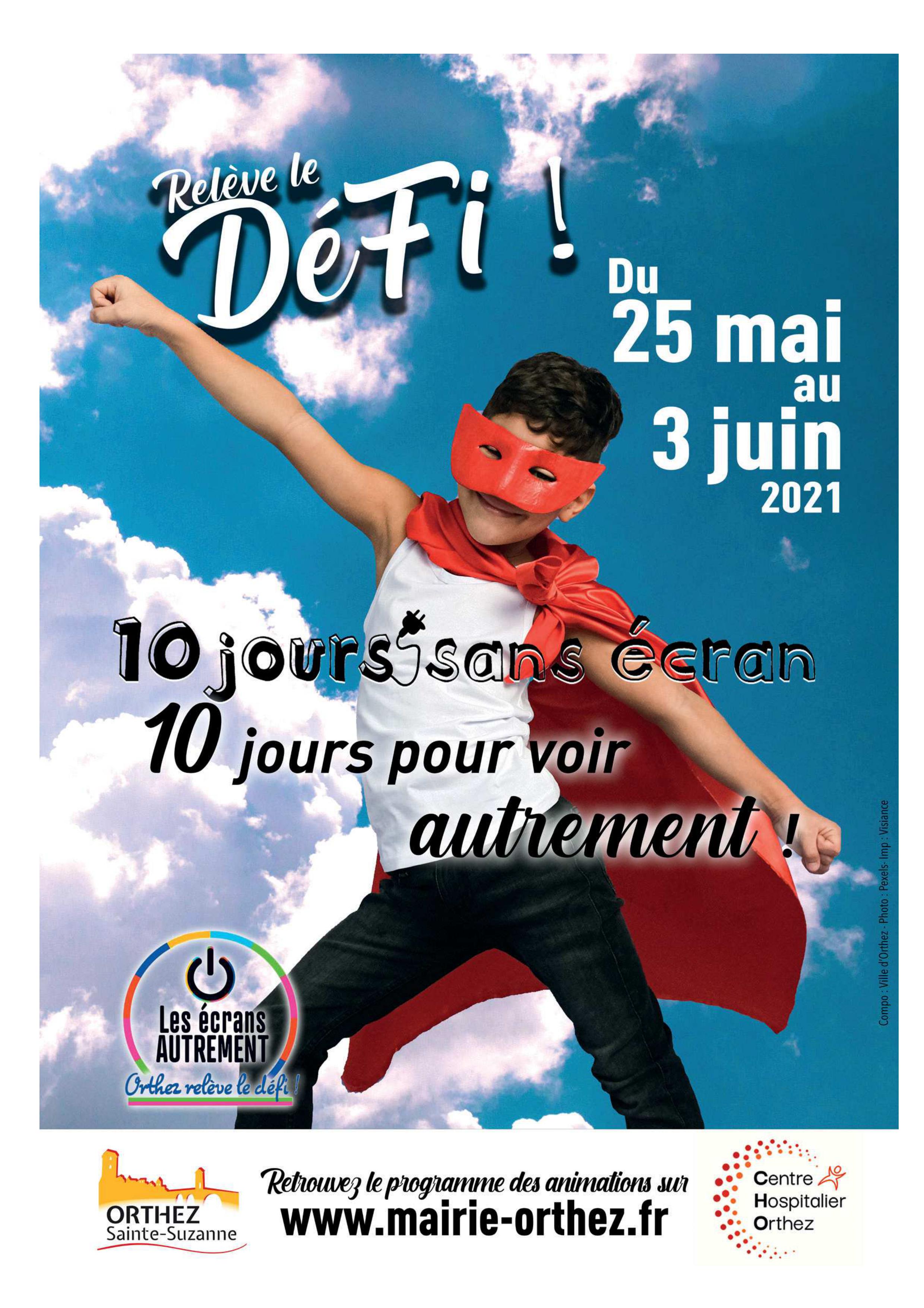 Affiche défi sans écran