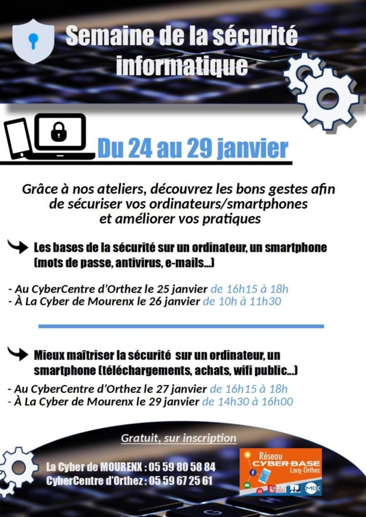 Affiche Semaine Sécurité informatique 2022