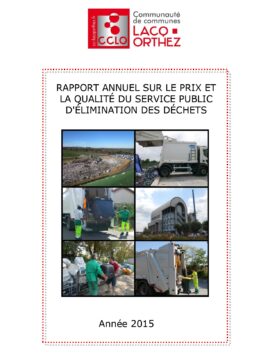 Document qui retrace en quelques pages, l'organisation, des données chiffrées et le coût de notre service déchets en 2015. - Agrandir l'image, fenêtre modale