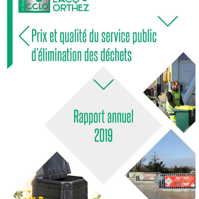 Document qui retrace en quelques pages, l'organisation, des données chiffrées et le coût de notre service déchets en 2019.