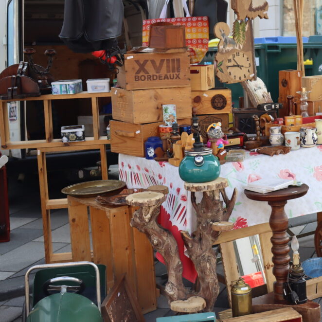 stand de produits de brocantes