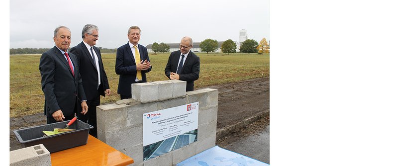 Première pierre posée pour la centrale photovoltaïque