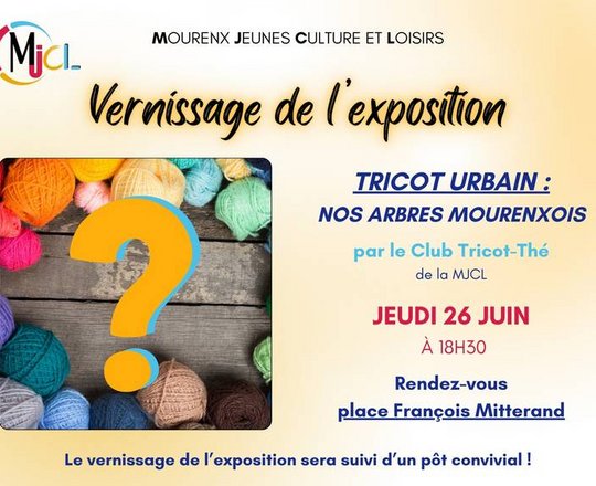 Vernissage exposition : Tricots urbains nos arbres mourenxois - MOURENX
