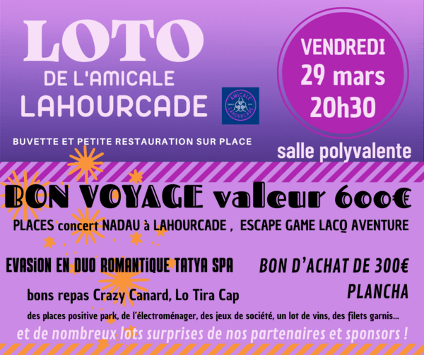Loto de l'Amicale Lahourcade - Lahourcade