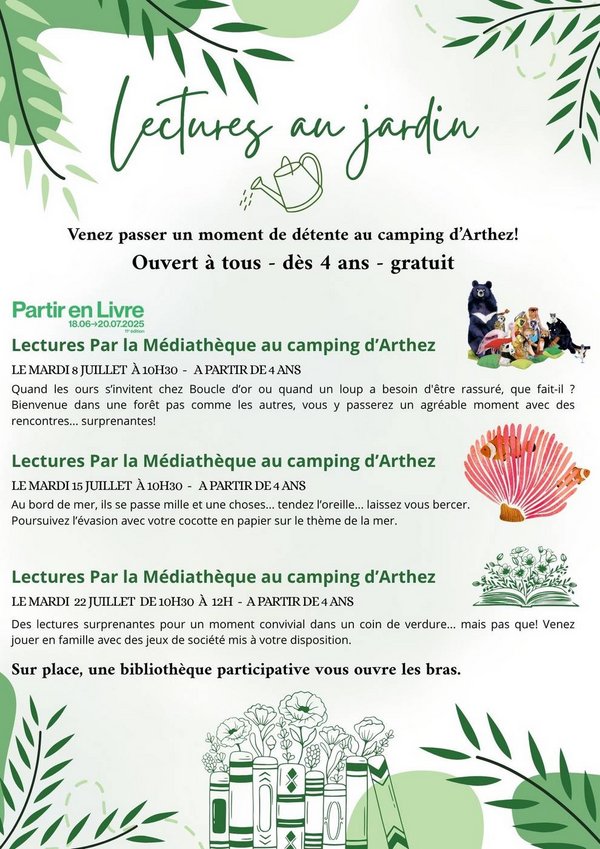 Lectures au camping - ARTHEZ-DE-BEARN