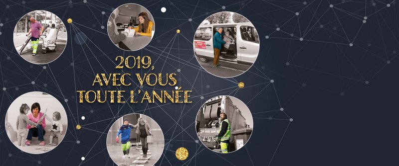Bonne année 2019 ! Carte de voeux 2019
