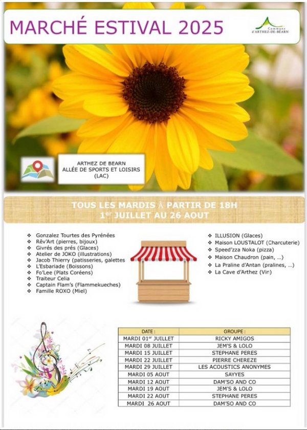 Marché estival - ARTHEZ-DE-BEARN