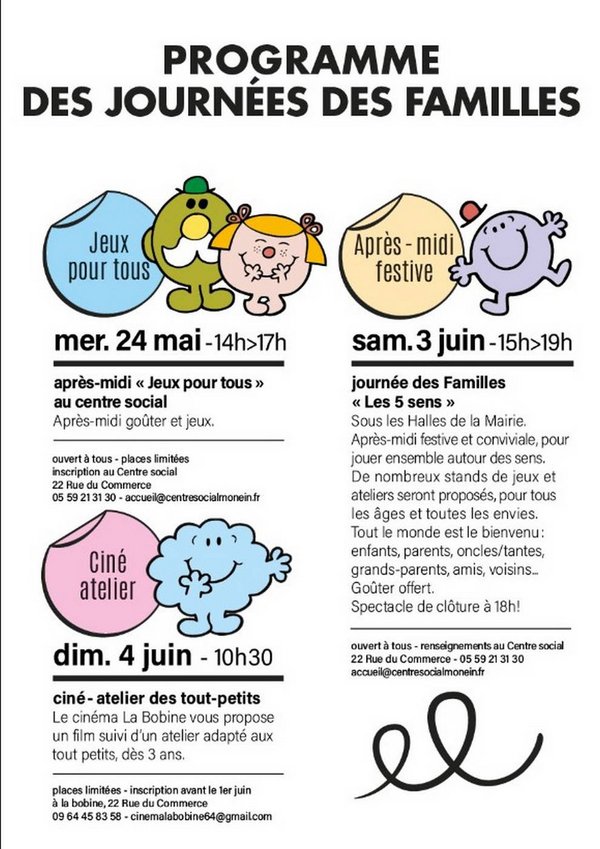 Journée des familles : Les 5 sens - MONEIN