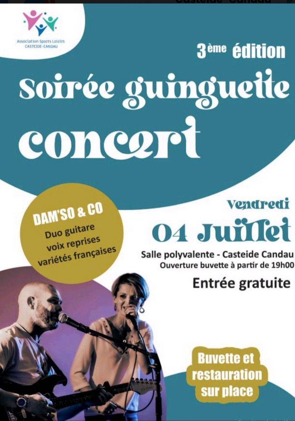 Soirée guinguette : Dam'so and Co - CASTEIDE-CANDAU