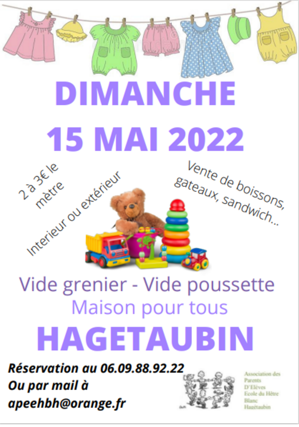 VIDE POUSETTE - VIDE GRENIER DE L'APE HAGETAUBIN - Hagetaubin