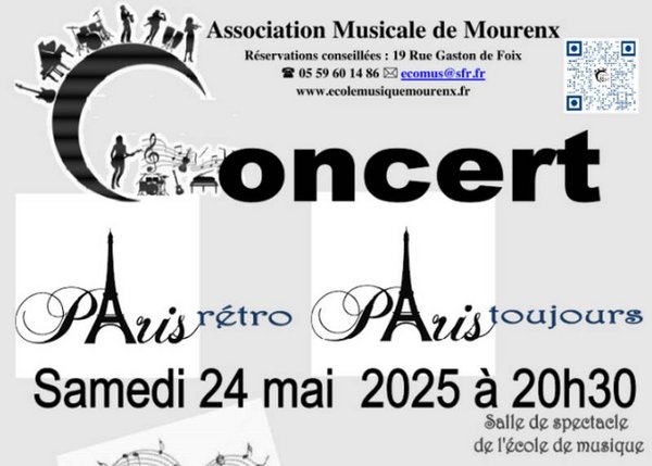 Concert : Paris rétro Paris toujours - MOURENX