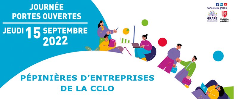 Journée portes ouverte jeudi 15 septembre 2022 Pépinières d'entreprises de la CCLO