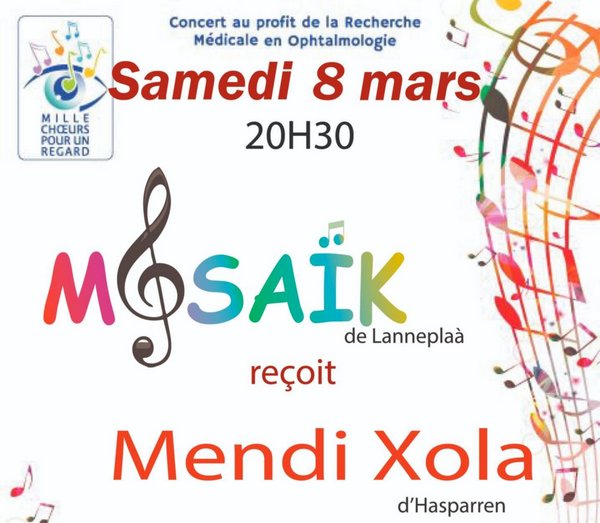 Concert de solidarité : Chorale Mozaïk - ORTHEZ