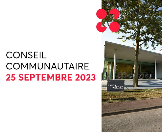 Conseil communautaire du 25 septembre 2023 - MOURENX