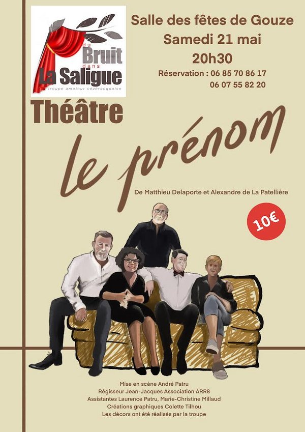 THÉÂTRE « LE PRÉNOM » - Mont-Arance-Gouze-Lendresse