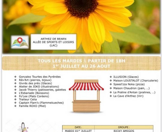 Marché estival - ARTHEZ-DE-BEARN