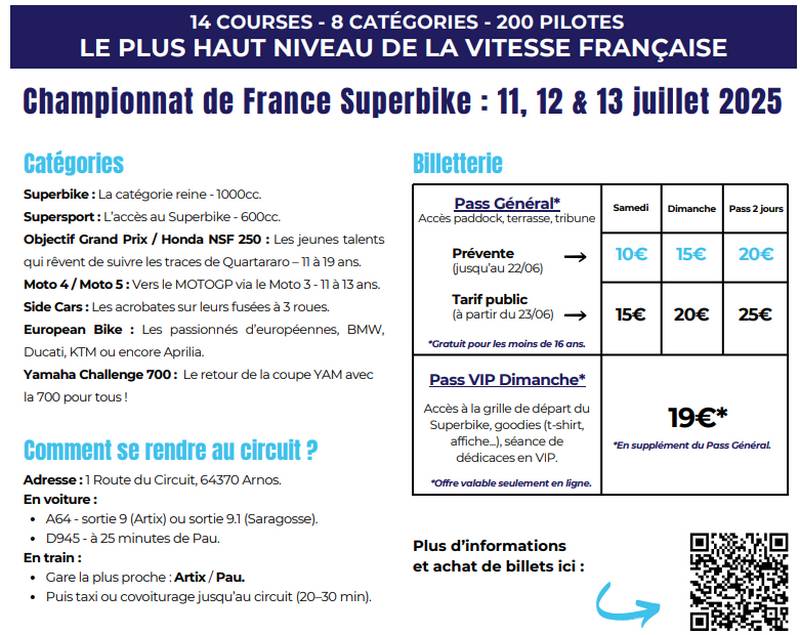 Championnat de France superbike - ARNOS